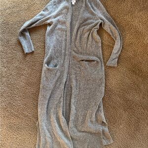 Old Navy Heather Gray Long Open Cardigan